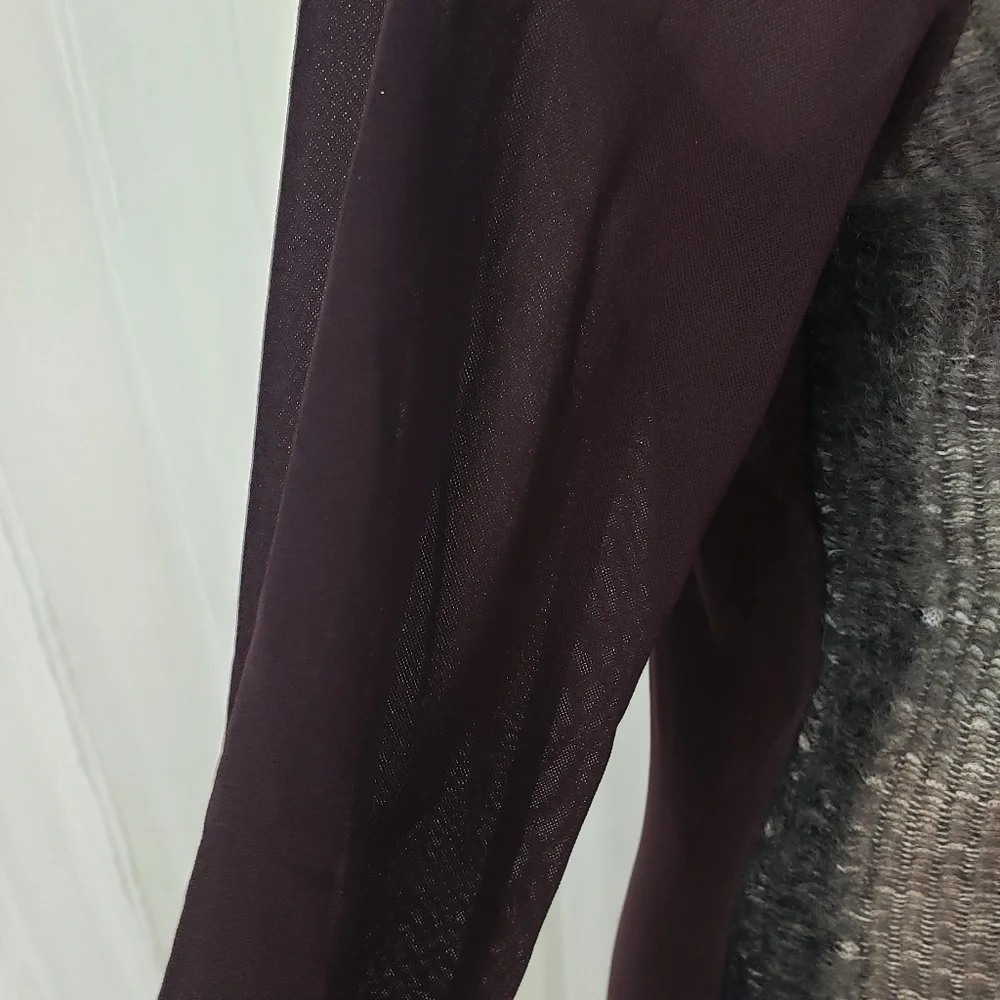 Aldo Martins mixed media patchwork WOW sheer mesh top size 12 - Picture 4 of 8